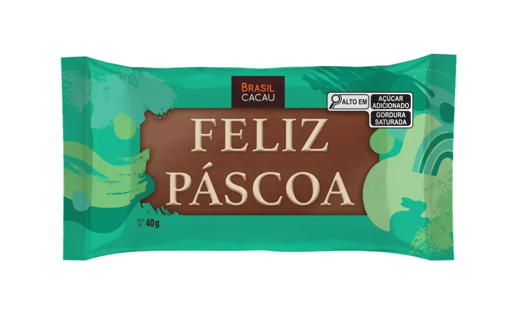 Tablete Feliz Páscoa de chocolate ao leite - 40g (R$ 11,90)