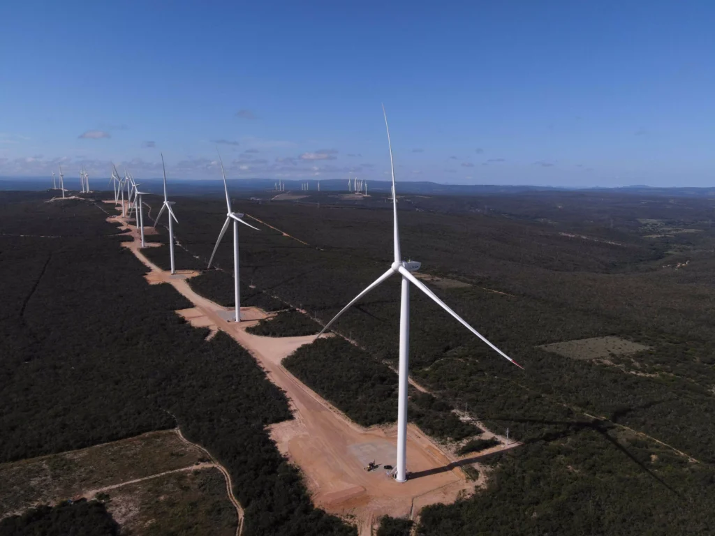Foto: Divulgação CGN Brasil Complexo eólico de Tanque Novo, na Bahia