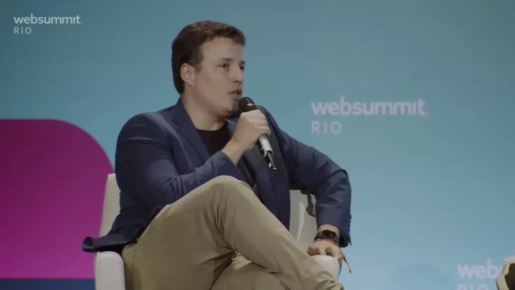 Guilherme Weigert, CEO da Conexa, durante Web Summit Rio Acervo pessoal