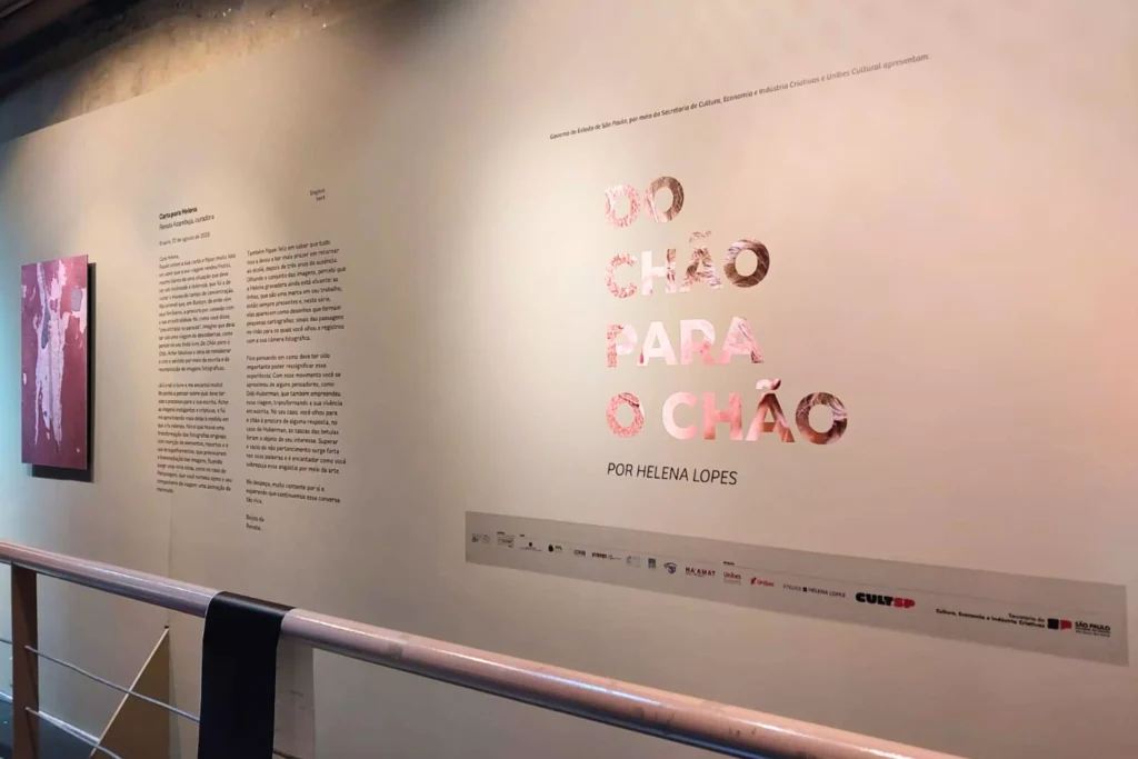 Exposição "Do chão para o chão", de Helena Lopes Roseli Vaz