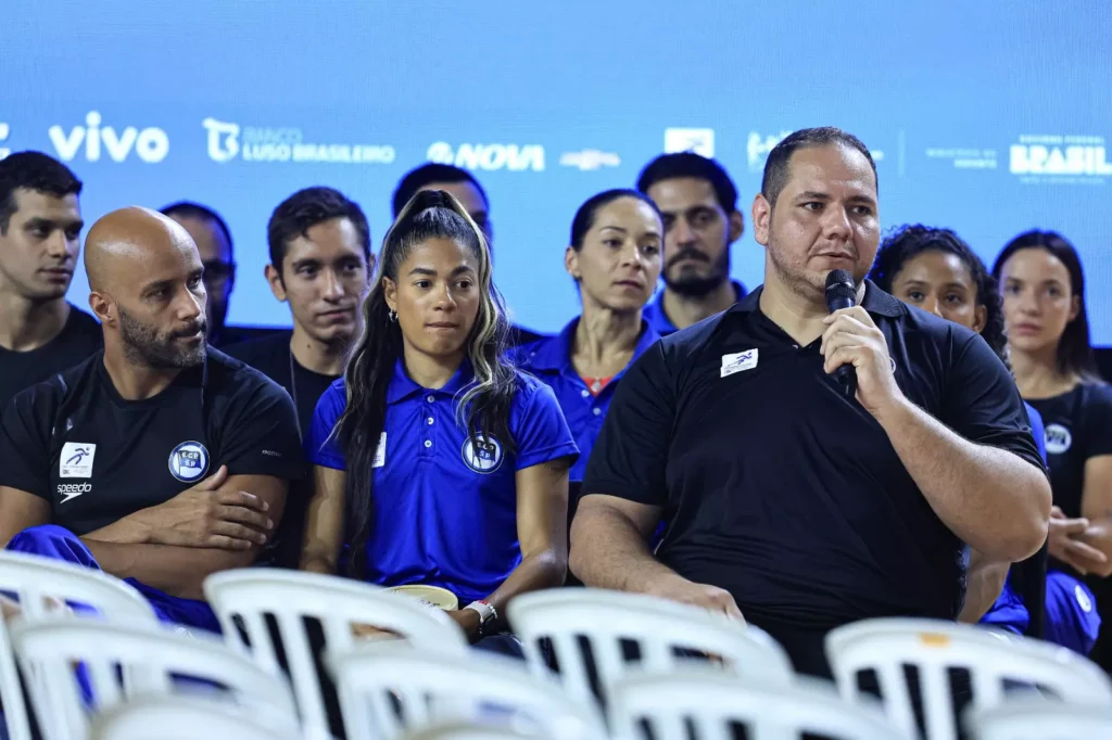 Foto 1 - Judoca Baby Silva, o mais requisitado na coletiva Fotos de Ricardo Bufolin/ECP