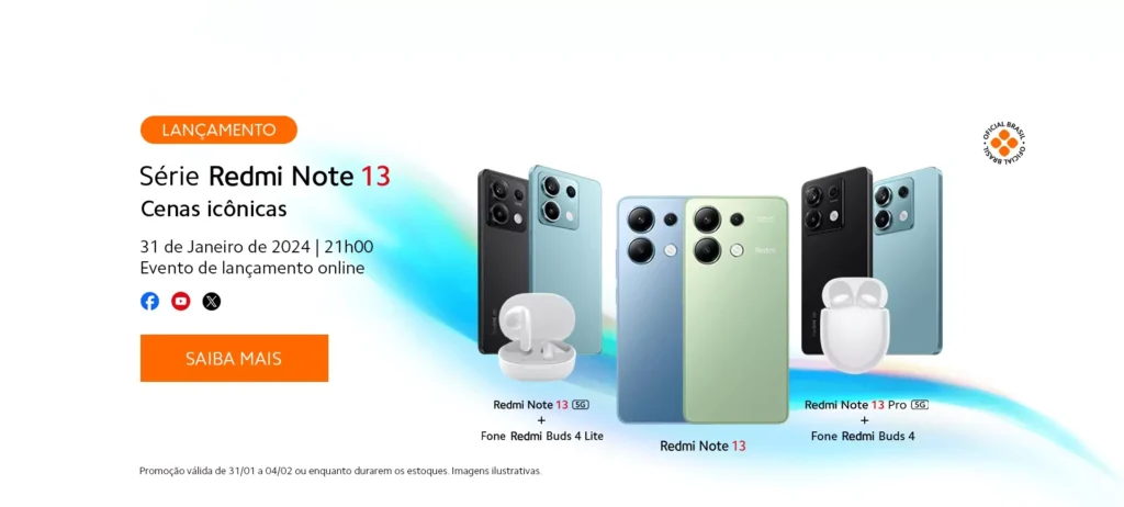 Linha Redmi Note 13