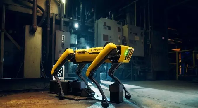 Cão robô Spot, foto divulgação via Reuters