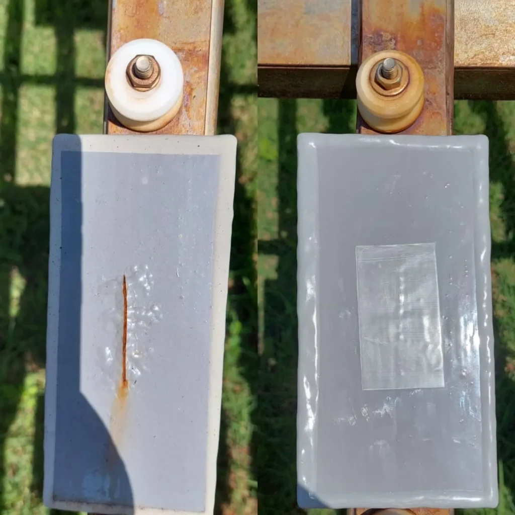 Divulgação adesivo anti-corrosivo feito 100% de garrafa pet