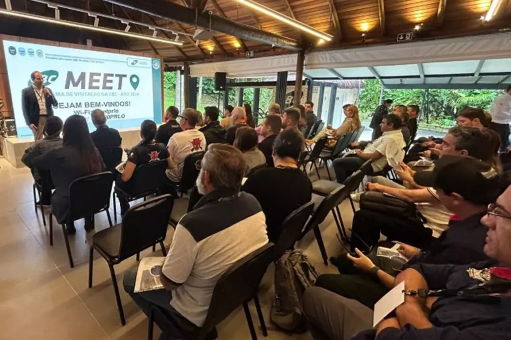 Participantes são recepcionados pelo presidente da CBC, Fabio Mazzaro
