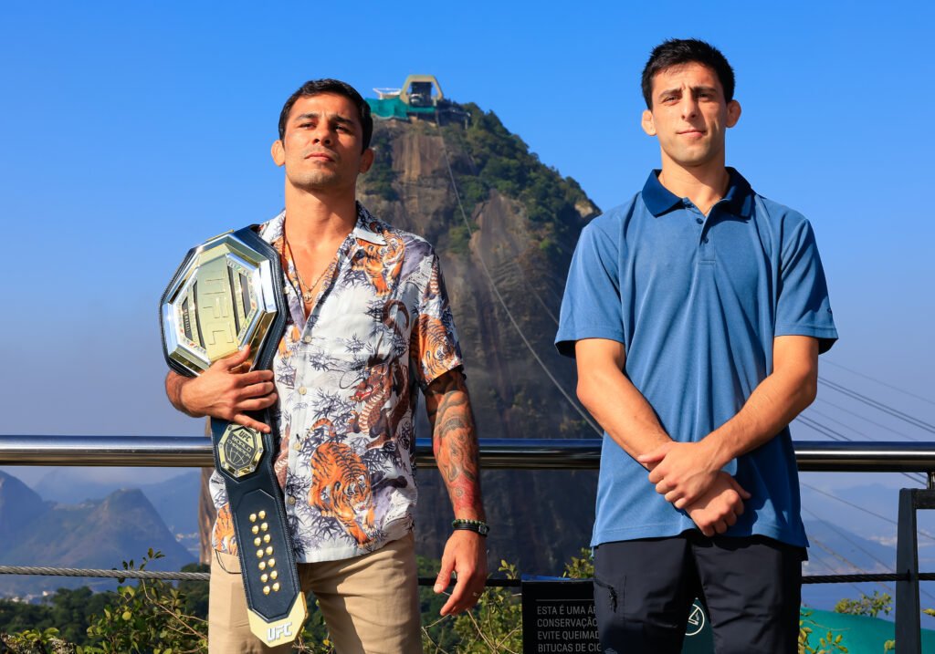 Alexandre Pantoja e Steve Erceg no Parque Bondinho Pão de Açúcar - Buda Mendes_Divulgação UFC