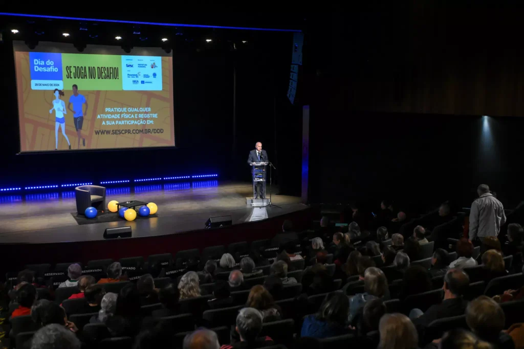 O diretor regional do Sesc PR, Carlos Alberto de Sotti Lopes, declarou aberto o Dia do Desafio no Paraná Ivo Lima