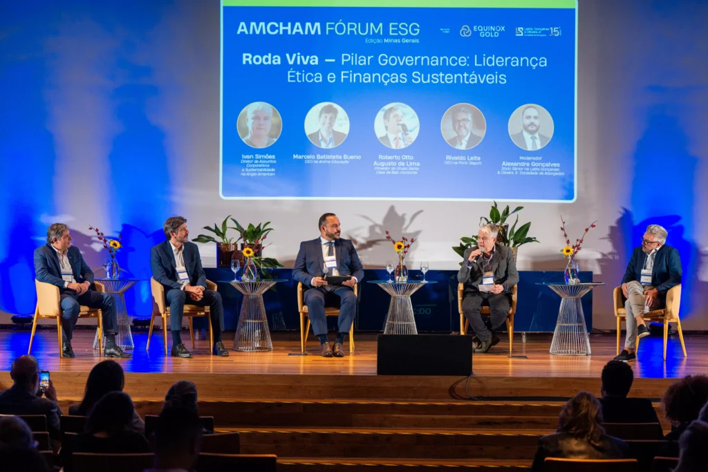 Amcham MG Roda Viva sobre Governança, durante o Fórum ESG