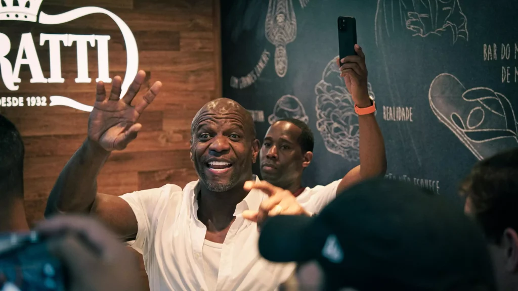 Divulgação Terry Crews visitou o Mercadão de São Paulo nesta sexta-feira