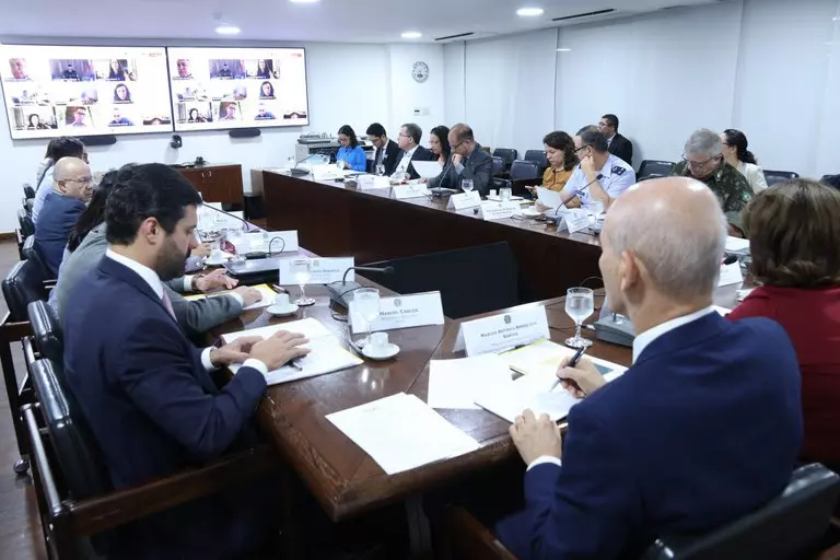 Reunião da sala de situação do Governo Federal desta sexta-feira, 10 de maio. Foto: Ailton Fernandes / Casa Civil