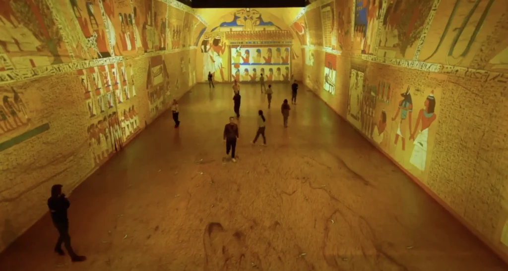 Tutankamon - projeção mapeada - crédito divulgação Apple Produções