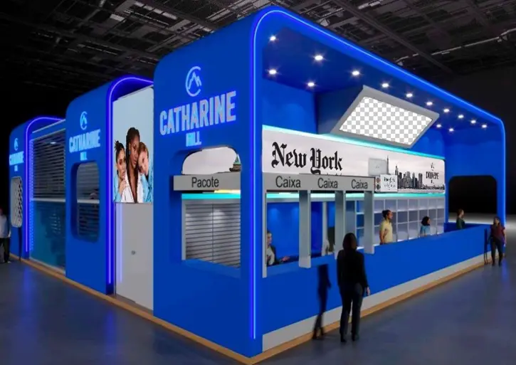 Mockup do Stand F155 da Catharine Hill para a Beauty Fair 2024 (Divulgação: Catharine Hill)