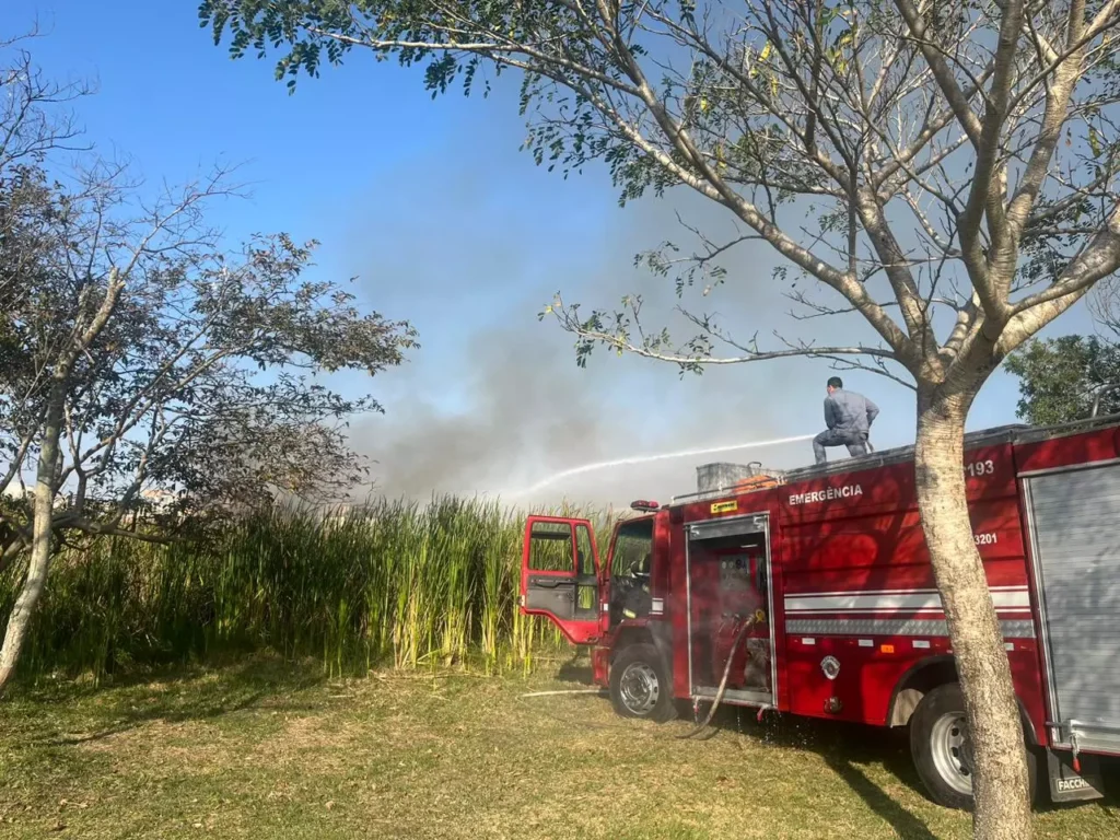 Bombeiros combatem incêndio em Ribeirão Preto foto CB SP