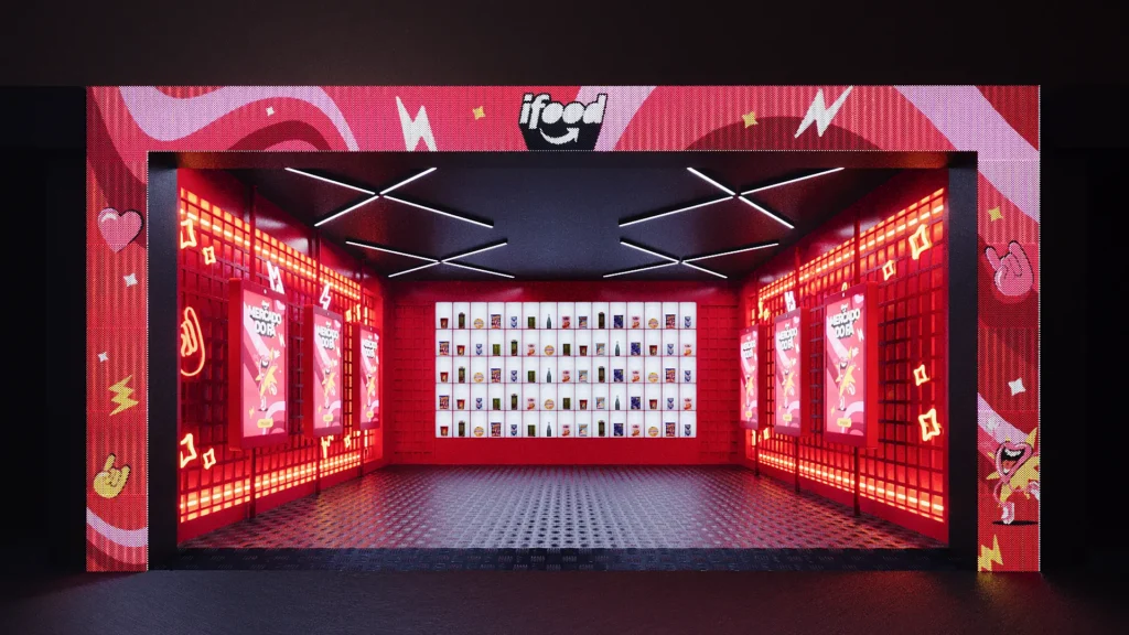3D estande iFood no Rock in Rio 2024