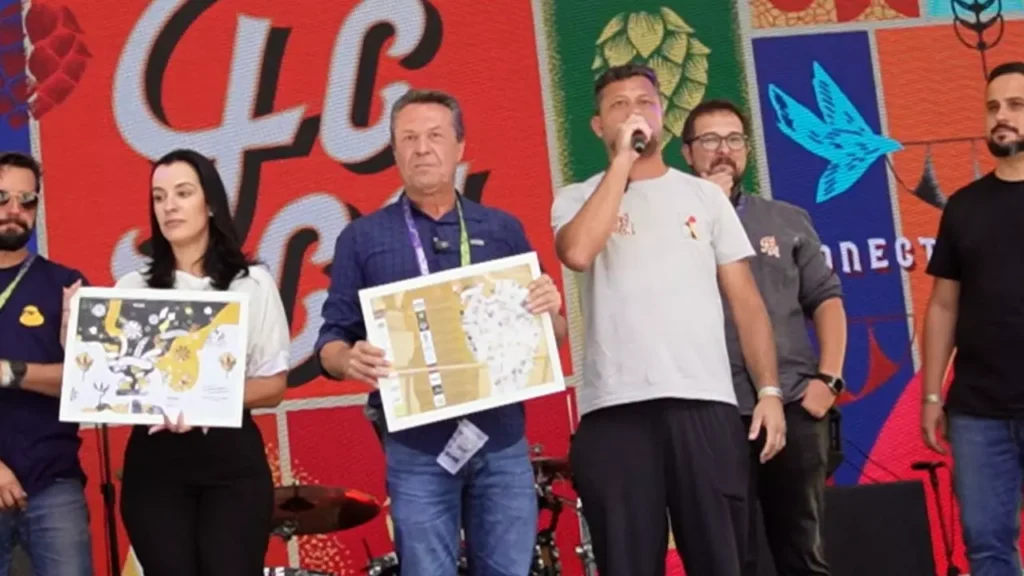 Oficialização da Rota Cervejeira com a presena de Marcio Nunes, Secretário do Turismo do Paraná, durante o FCCA 2024 - Cred Matheus Fazolli