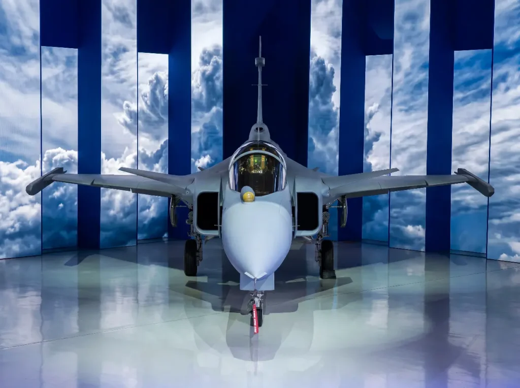 F-39E Gripen é o primeiro caça supersônico produzido no Brasil (Divulgação / Saab Brasil)