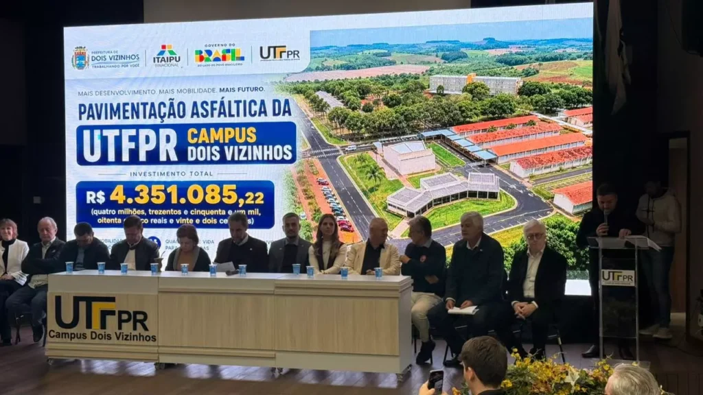 Itaipu anuncia investimentos para Dois Vizinhos e o Sudoeste do Parana