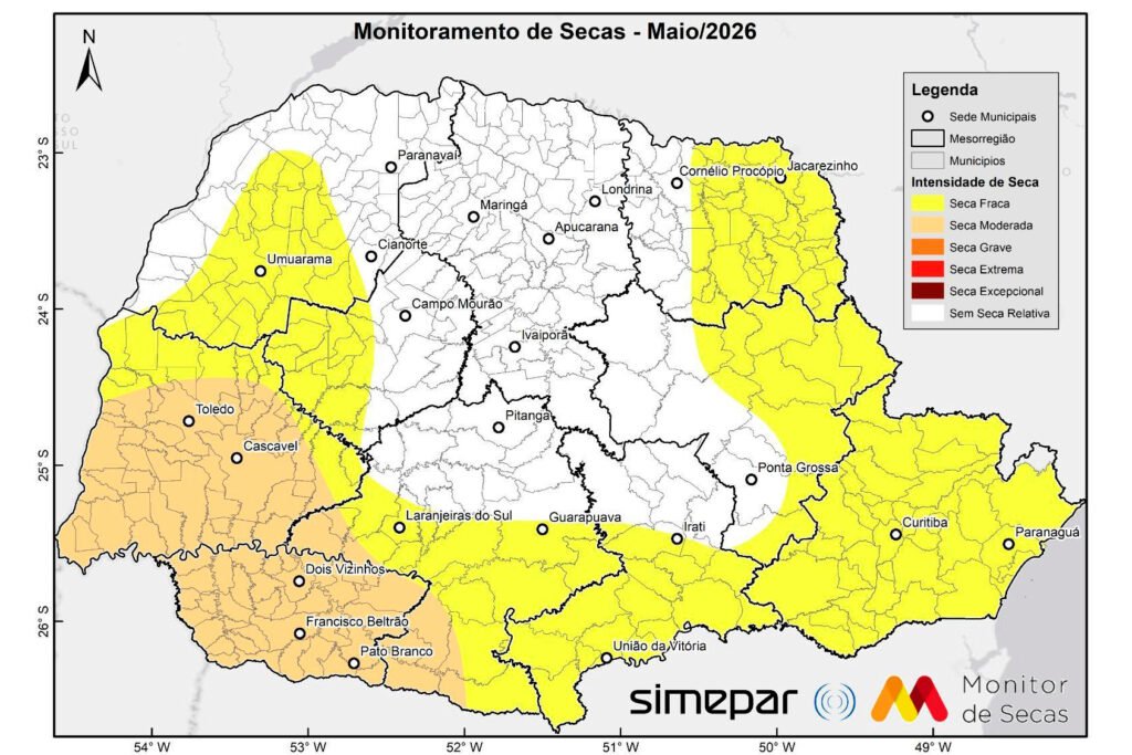 seca-recua-em-varias-regioes-do-parana,-aponta-monitor-nacional