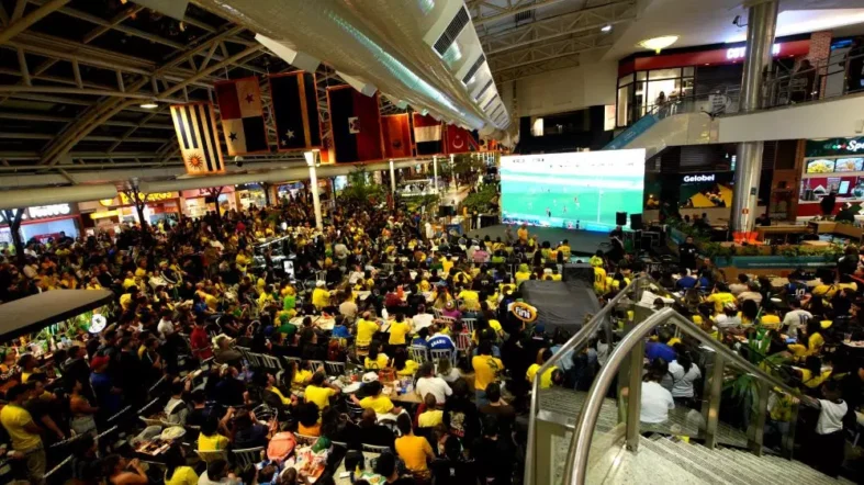 Copa transmitidos no Shopping Estação