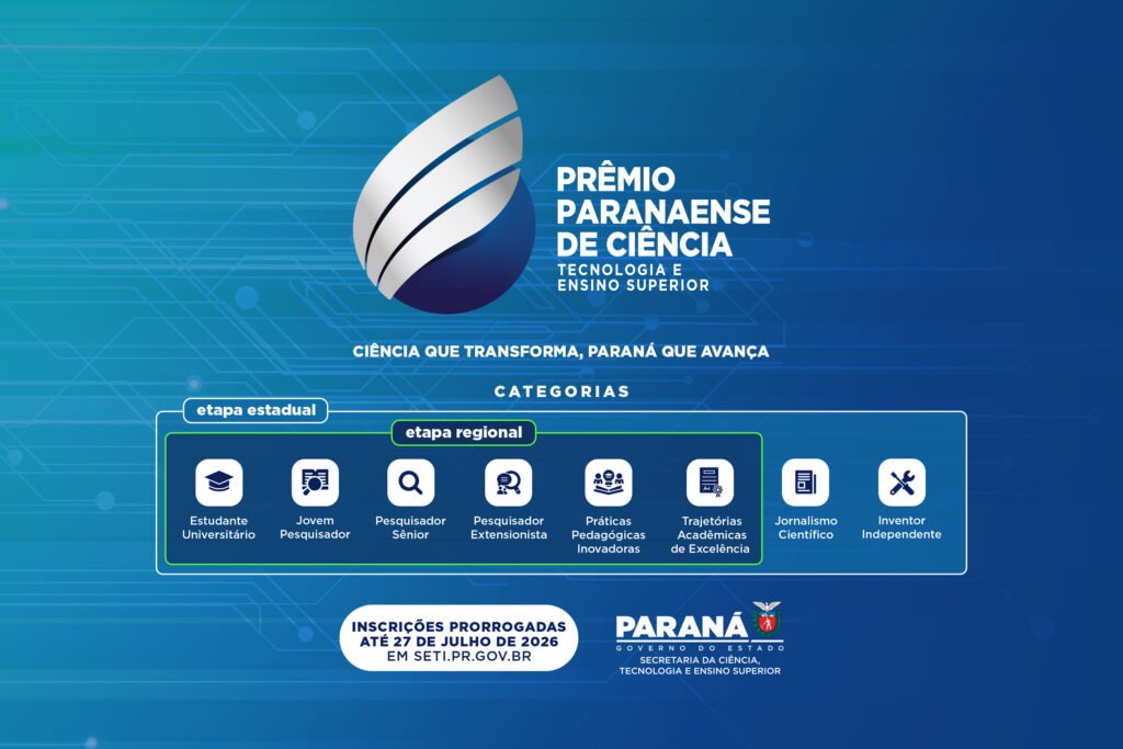 premio-paranaense-de-ciencia-recebe-inscricoes-ate-27-de-julho-em-diferentes-categorias