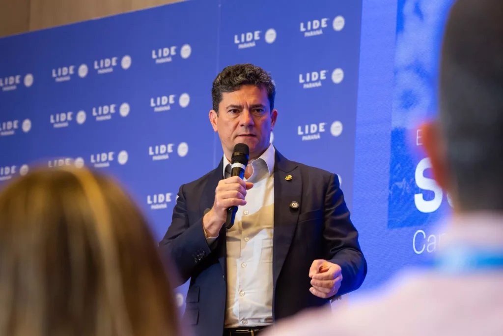 Sergio Moro em encontro com empresários paranaenses Foto: Rubens Nemitz Jr