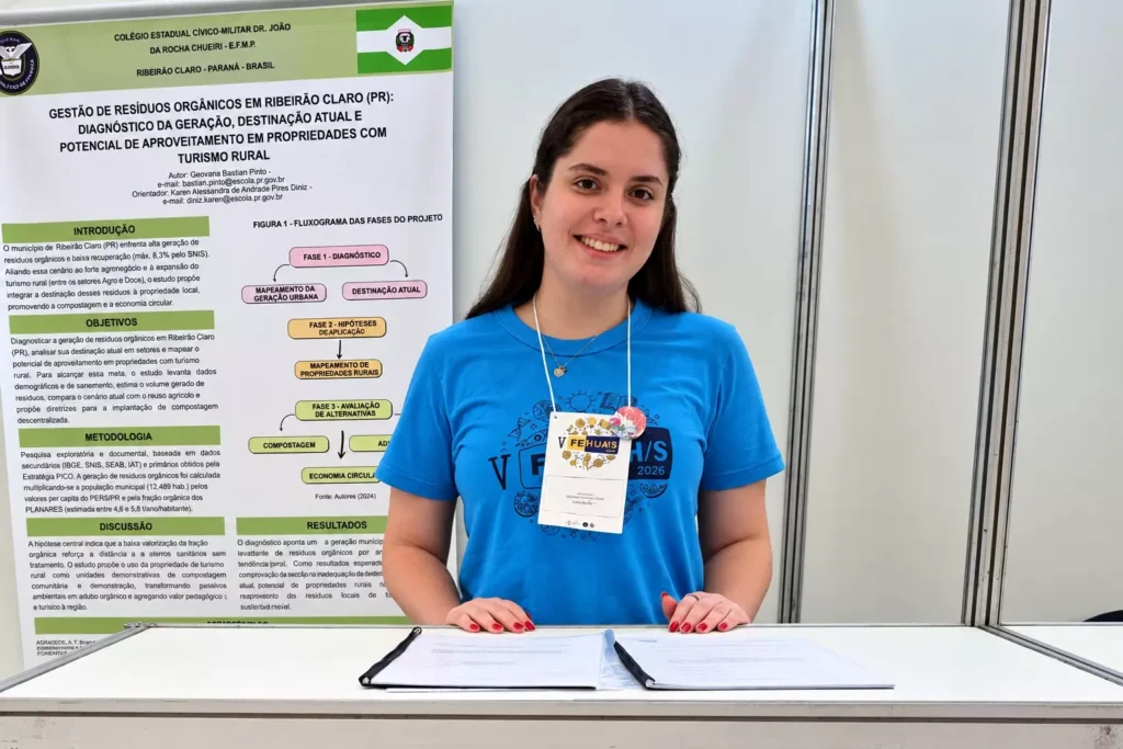 Estudante propõe transformar compostagem em atração para o turismo rural em Ribeirão Claro, no Paraná