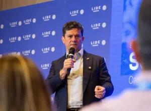Sergio Moro em encontro com empresários paranaenses Foto: Rubens Nemitz Jr