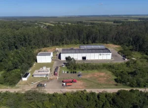 Unidade de coprocessamento da Proamb, em Nova Santa Rita. Crédito: Vagão Filmes