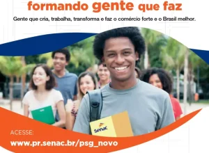 Banner Programa Senac de Gratuidade (PSG) Senac PR