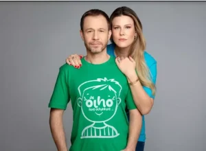 Daiana Garbin e Tiago Leifert, idealizadores da Campanha De Olho nos Olhinhos. Foto: Danilo Borges