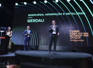 Participação de Gustavo Werneck, CEO da Gerdau, durante a premiação do Melhores e Maiores 2023, da Exame - Divulgação Gerdau