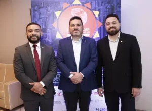 presidente do CRC- CE, Fellipe Guerra, presidente Daniel Coêlho, Presidente do Sescap CEARÁ