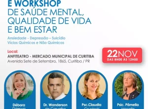 Mercado Municipal recebe evento sobre saúde mental