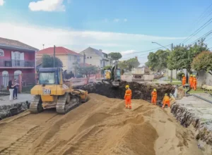 Obra rua Olga Balster, binário com a rua Nivaldo Braga foto daniel castellano-smcs