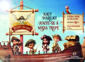 Aventura Pirata chega ao Shopping Jardim das Américas