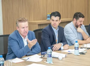 Daniel Slaviero, presidente da Copel, e o deputado Luís Conti