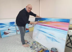 mostra Crepusculum n__marcos bento pintando