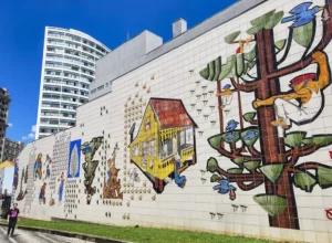 Painel na Travessa Nestor de Castro foto divugação