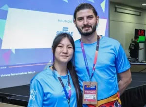 Os sócios Talita Tagata e Antônio Zielinski marcaram presença na rodada de crédito. Foto: Inove