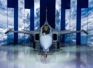 F-39E Gripen é o primeiro caça supersônico produzido no Brasil (Divulgação / Saab Brasil)