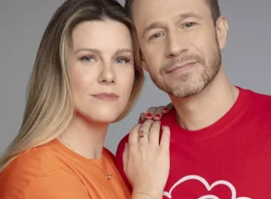 Daiana Garbin e Tiago Leifert