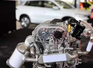 Motor híbrido flex desenvolvido pela BYD Foto: Thuane Maria/GOVBA