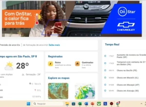 Campanha da GM para divulgar a tecnologia OnStar estreia no site da Climatempo
