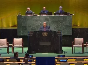 Cloves Benevides discursa na Semana de Sustentabilidade da ONU - Imagem: Divulgação/ONU