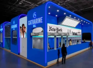 Mockup do Stand F155 da Catharine Hill para a Beauty Fair 2024 (Divulgação: Catharine Hill)