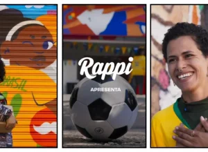 Minidoc nas mídias digitais do Rappi revela bastidores da ação com grafiteiras para homenagear o legado do futebol feminino no Brasil (Foto: Divulgação/Rappi)