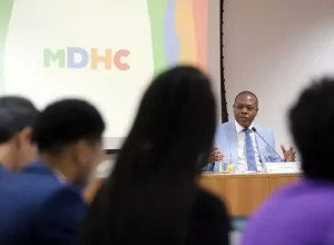 Ao defender institucionalização do MDHC em estados e municípios, Silvio Almeida enfatizou que "sem direitos humanos não haverá segurança pública" (Foto: Clarice Castro - Ascom/MDHC)