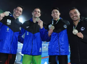 FOTO: Victor Alcará, Marcelo Chierighini, Kaique Alves e Gabriel Santos. Foto: Ricardo Bufolin/ECP