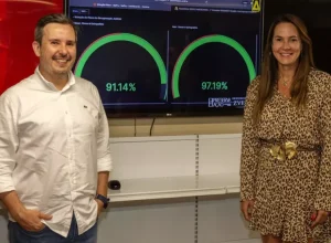 Leonardo Coelho, CEO e Camille Faria, CFO da Americanas S.A. Crédito: Eduardo Martino