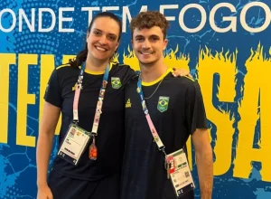 Gabriela Moreschi e Renan Gallina estão competindo nos Jogos Olímpicos de Paris
